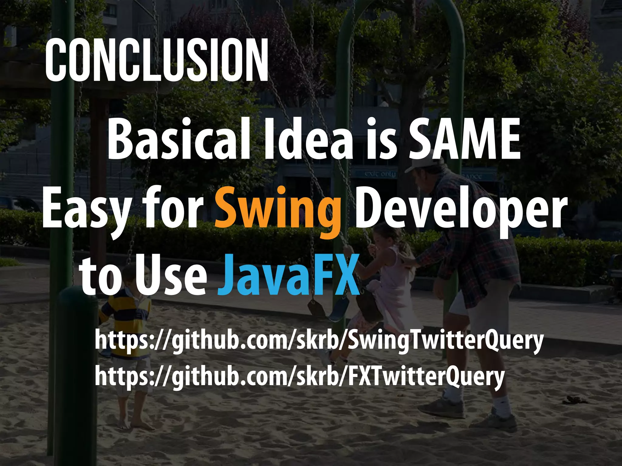 Migration from Swing to JavaFX