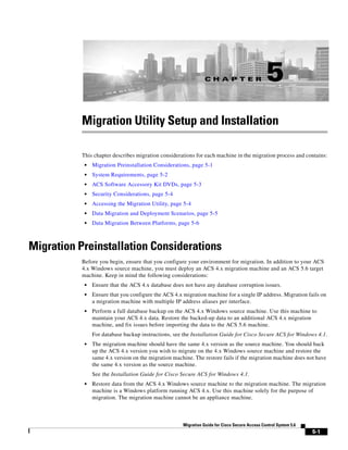 CISCO ACS 5.6 Migration Guide | PDF