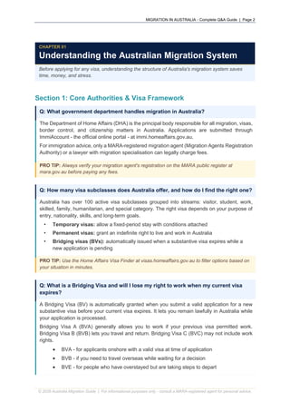 Migration in Australia 100+ Real-Life Q&A Guide for Visas, PR ...