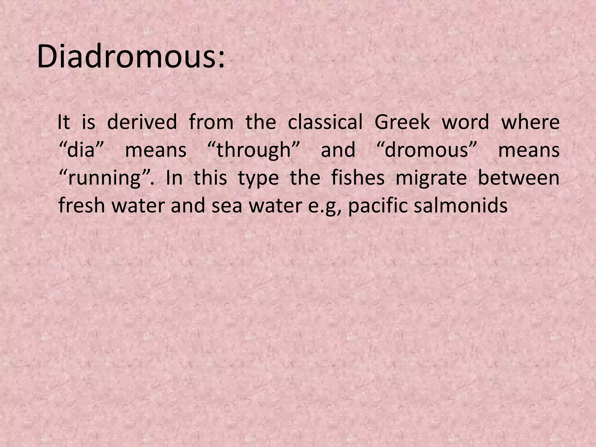 Migration in fishes | PPTX