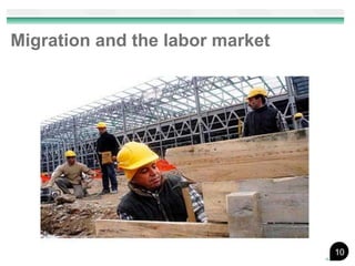 Migration and the labor market




                                 10
 