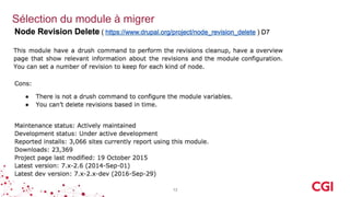 Sélection du module à migrer
13
 