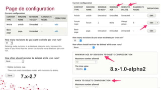 Page de configuration
29
admin/config/content/node_revision_delete
7.x-2.7
8.x-1.0-alpha2
 