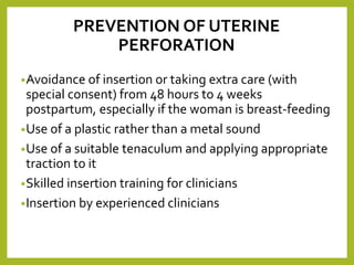 Migration Risk Iud Migration of iud (dr.rafi rozan) | PPTX