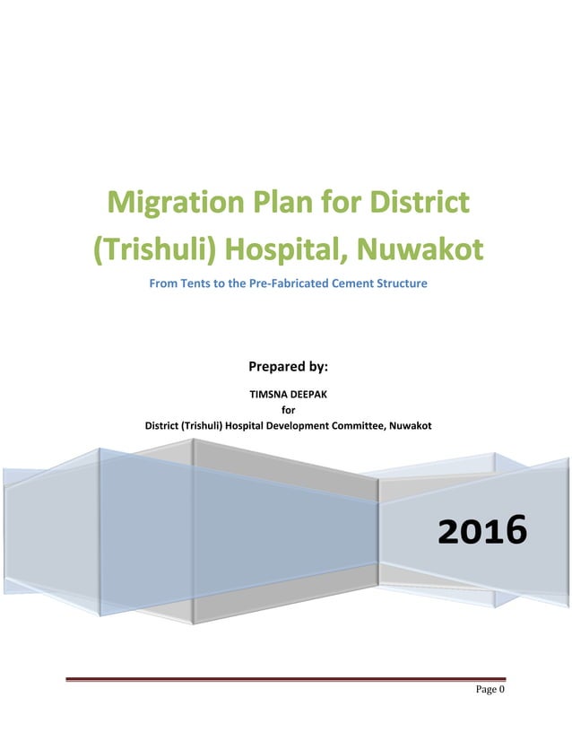 Migration plan for District Trishuli Hospital Nuwakot 2016 PDF