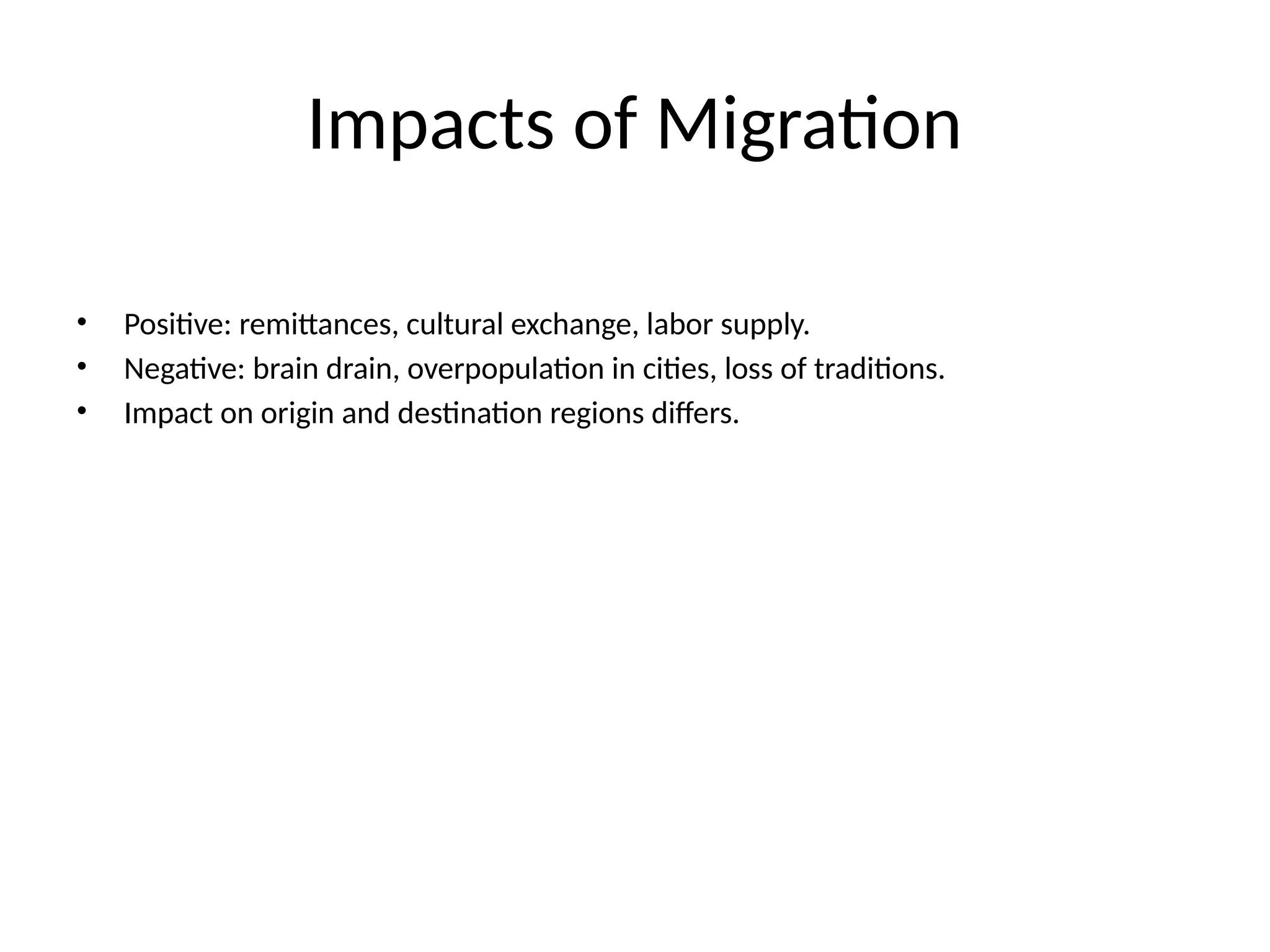 Migration Presentation Geography Pptx