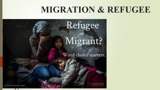 Migration & Refugee, Meaning, Definition, Understanding | PPTX