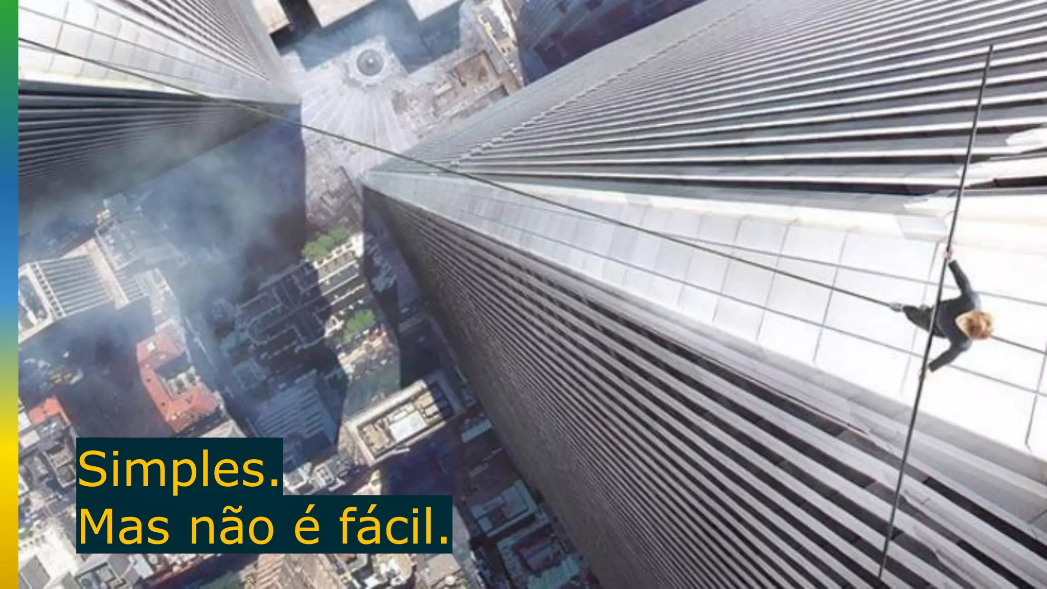 Simples. Mas não é fácil. 