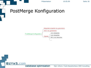 PostMerge Konfiguration 10.06.09 Präsentation Seite  