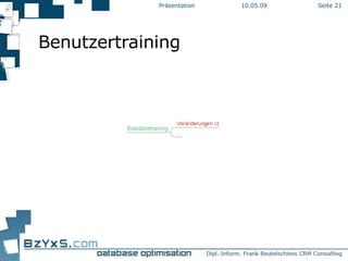 Benutzertraining 10.06.09 Präsentation Seite  