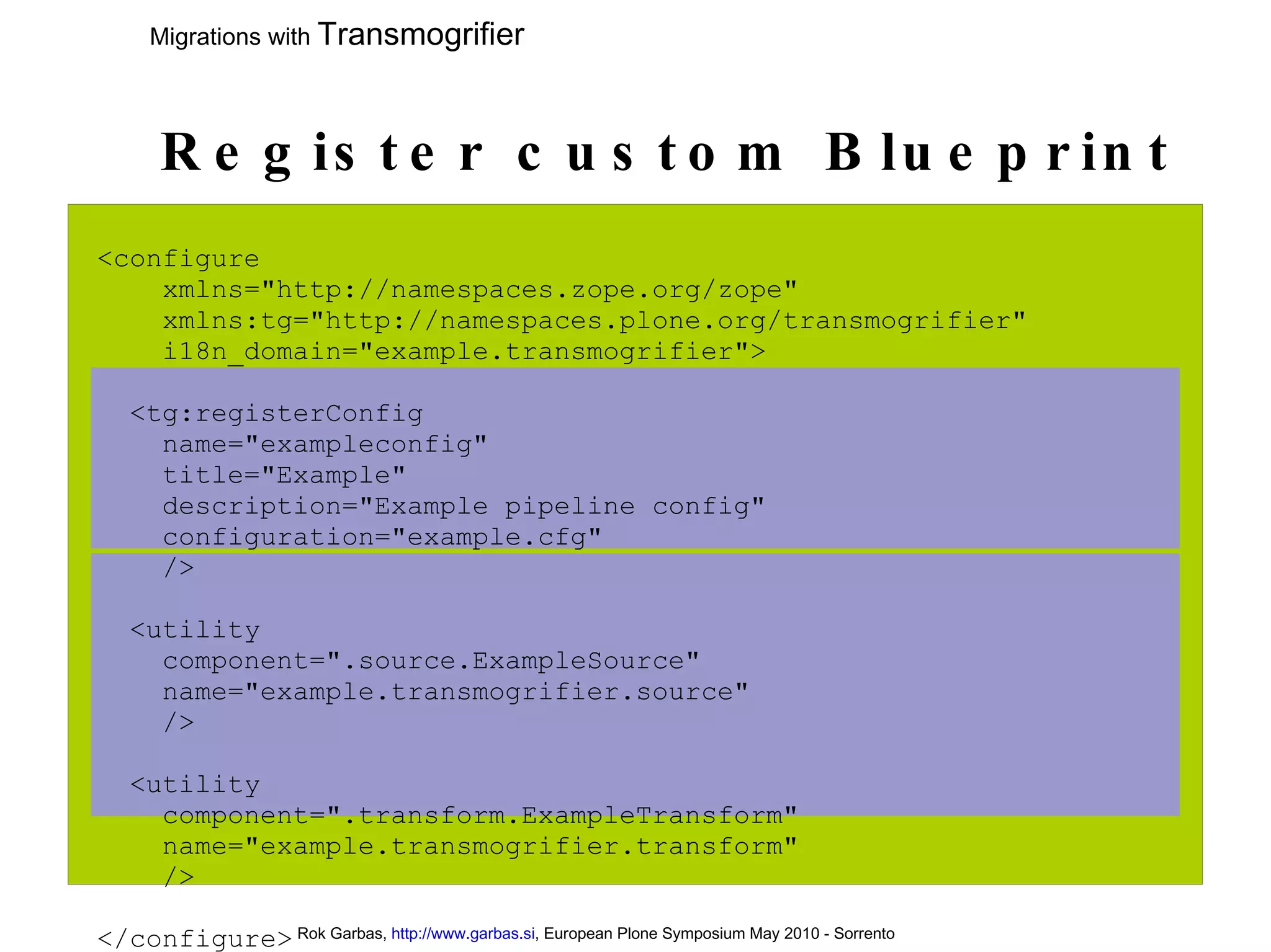 Migrations With Transmogrifier | ODP | Technology & Computing