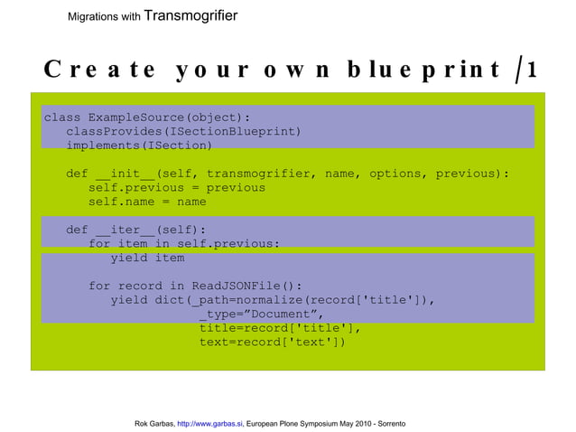 Migrations With Transmogrifier | ODP | Technology & Computing