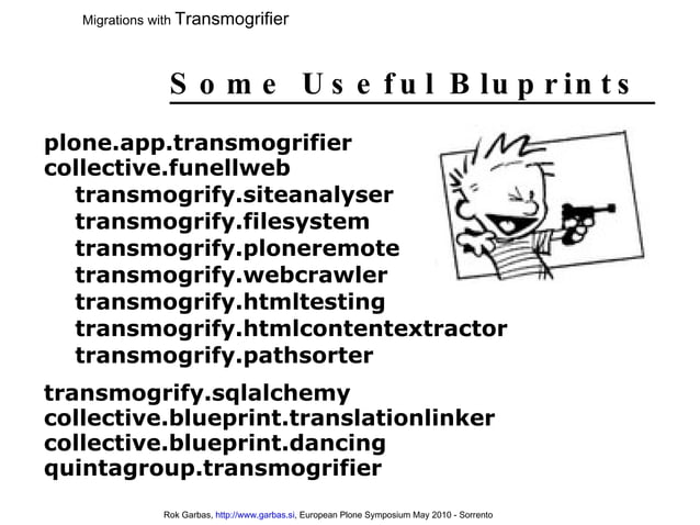 Migrations With Transmogrifier | ODP | Technology & Computing