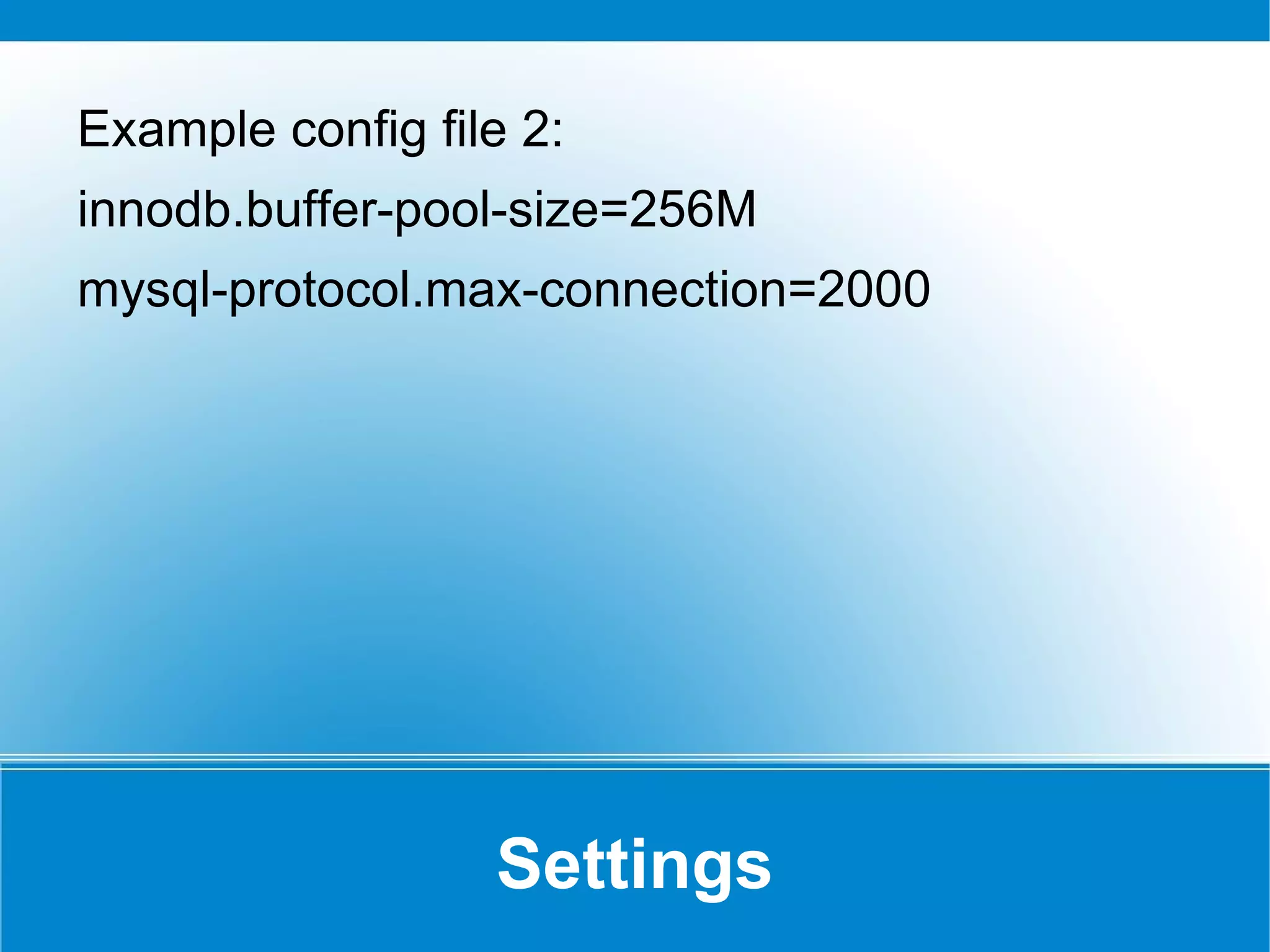 Not Supported (at all) MyISAM (as a main table) 