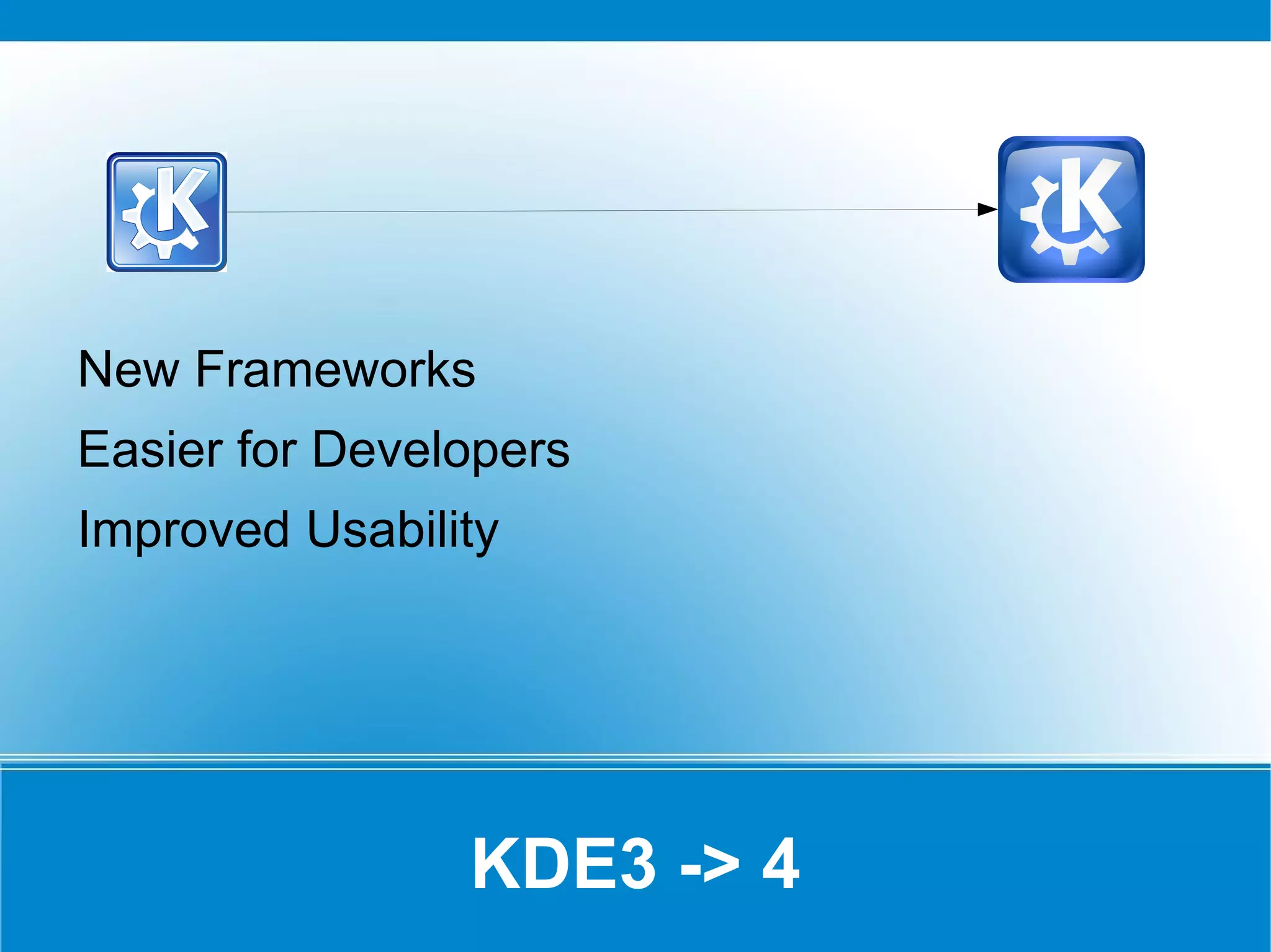 KDE3 -> 4 New Frameworks 