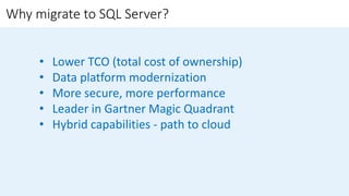 Migration to Modern SQL Server Platform | PPT