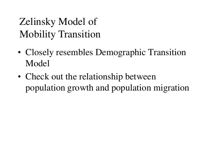 Migration transition model