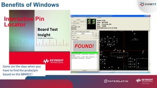 Benefits of Windows
Interactive Pin
Locator
Gone are the days when you
have to find the probe/pin
based on the BBRRCC!
 