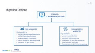 Easily & Painlessly Migrate from QTP/UFT to TestComplete | PPT