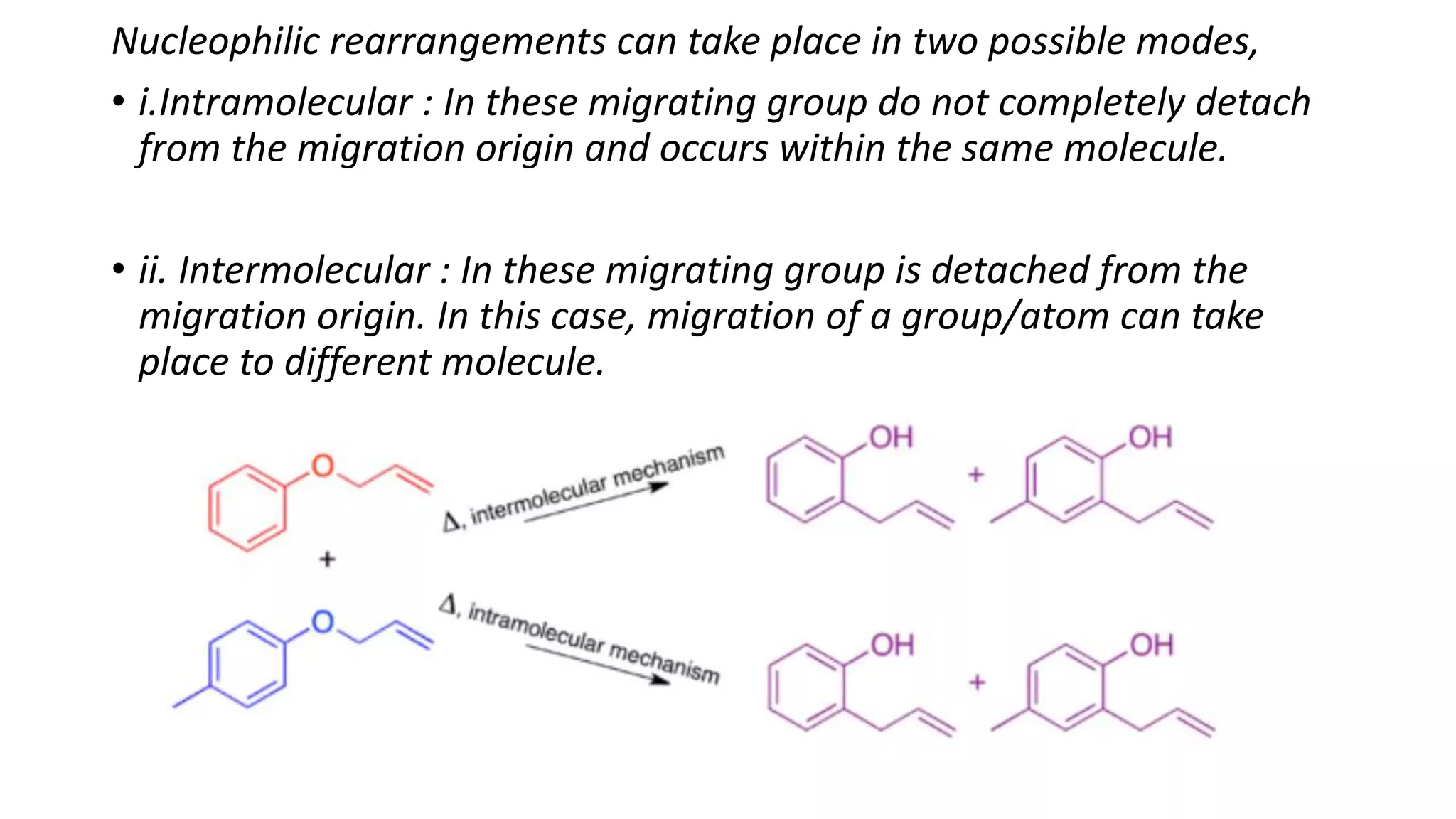 Migratory aptitudes in rearrangement reaction | PPTX