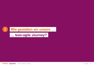 Lean-Agile Journey @ Migros - Mit kleinen Schritten zu grossen Veränderungen