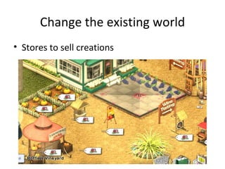 Change the existing world Stores to sell creations 