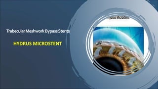 TrabecularMeshworkBypassStents
HYDRUS MICROSTENT
 