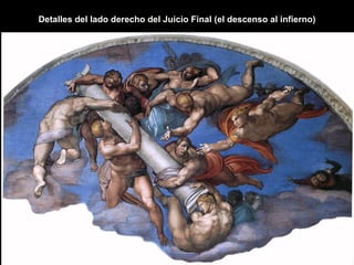 Detalles del lado derecho del Juicio Final (el descenso al infierno) 