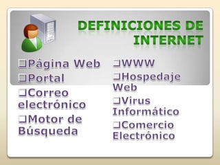 DEFINICIONES DE INTERNET ,[object Object]