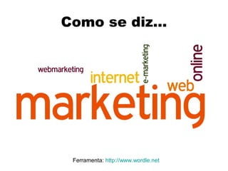 Como se diz...

Ferramenta: http://www.wordle.net

 