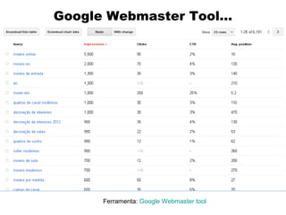 Google Webmaster Tool...

Ferramenta: Google Webmaster tool

 