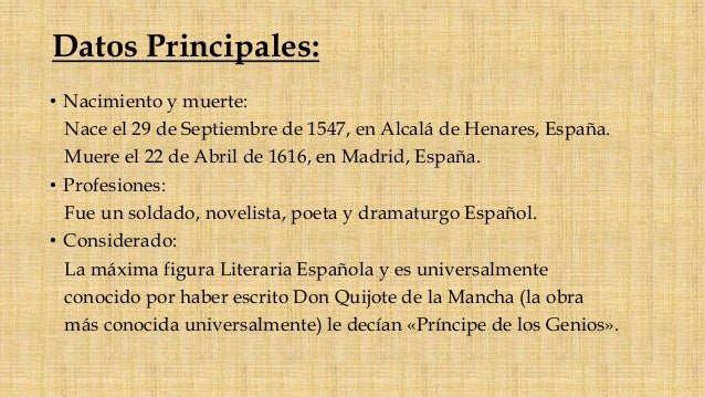 Miguel De Cervantes Saavedra