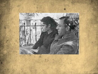 Segundo Viaje a Madrid homenaje.jpg En este viaje colabora con algunas revistas como  “Revista de Occidente” y conoce a Maruja Mallo con la  que mantiene una tórrida relación y que lo inspira .  Claro ejemplo de ello será el poema “El rayo que no  cesa” 