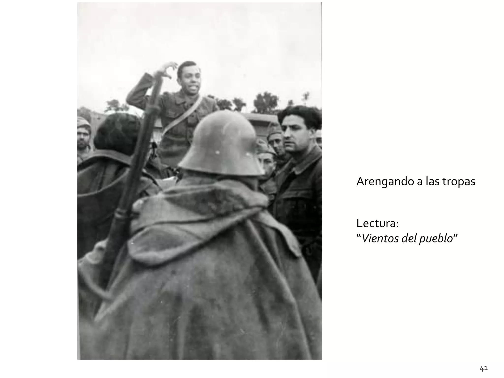 Arengando a las tropas


Lectura:
“Vientos del pueblo”




                         41
 