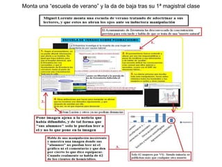 Monta una “escuela de verano” y la da de baja tras su 1ª magistral clase
 