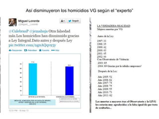 Así disminuyeron los homicidios VG según el “experto”
 