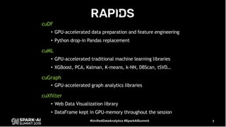 Accelerating Apache Spark by Several Orders of Magnitude with GPUs and RAPIDS Library Slide 7