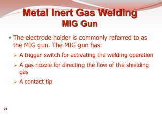 Mig Process Overview on the MIG Welding processor and features .ppt