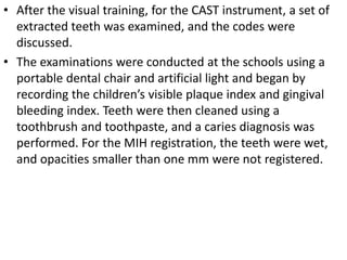 molar incisor hypomineralisation | PPTX