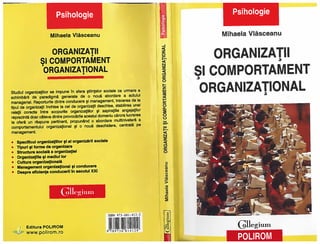 Mihaela vlasceanu   organizatii si comportament organizational -  polirom