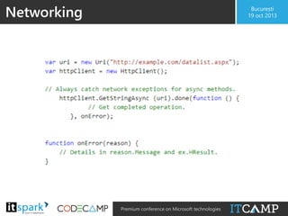 Networking

@

#

București
19 oct 2013

Premium conference on Microsoft technologies

 