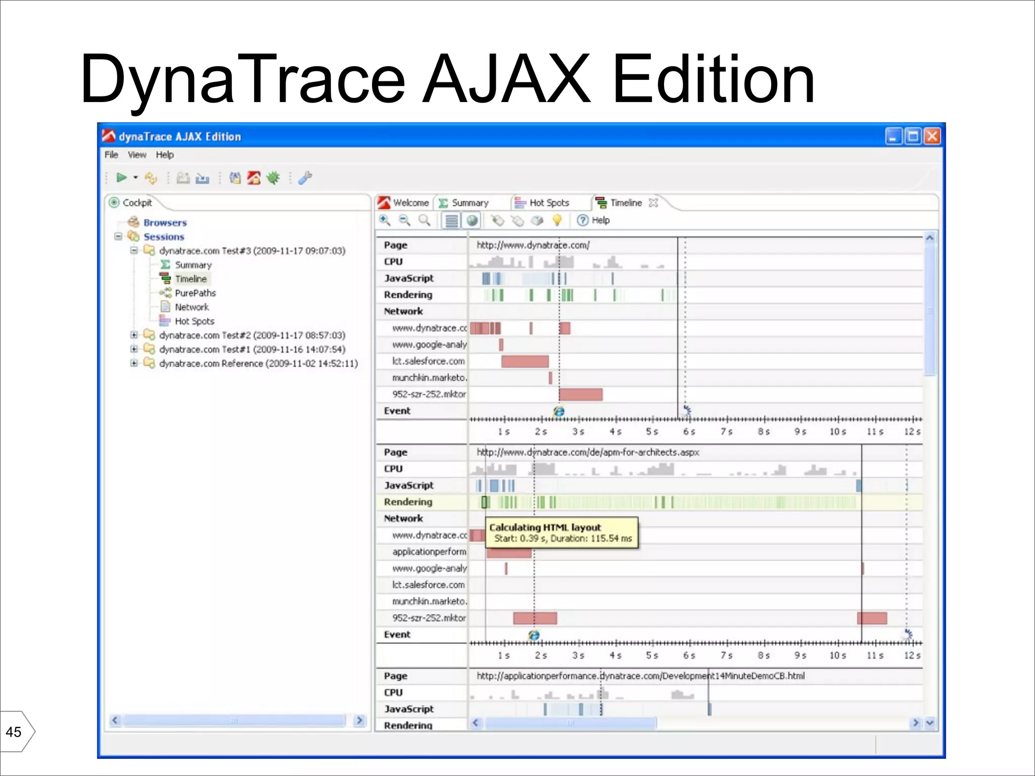 DynaTrace AJAX Edition




45
 