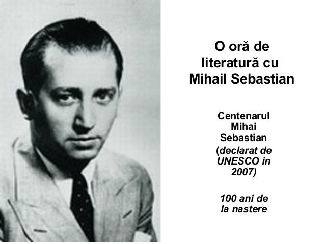 Mihail sebastian