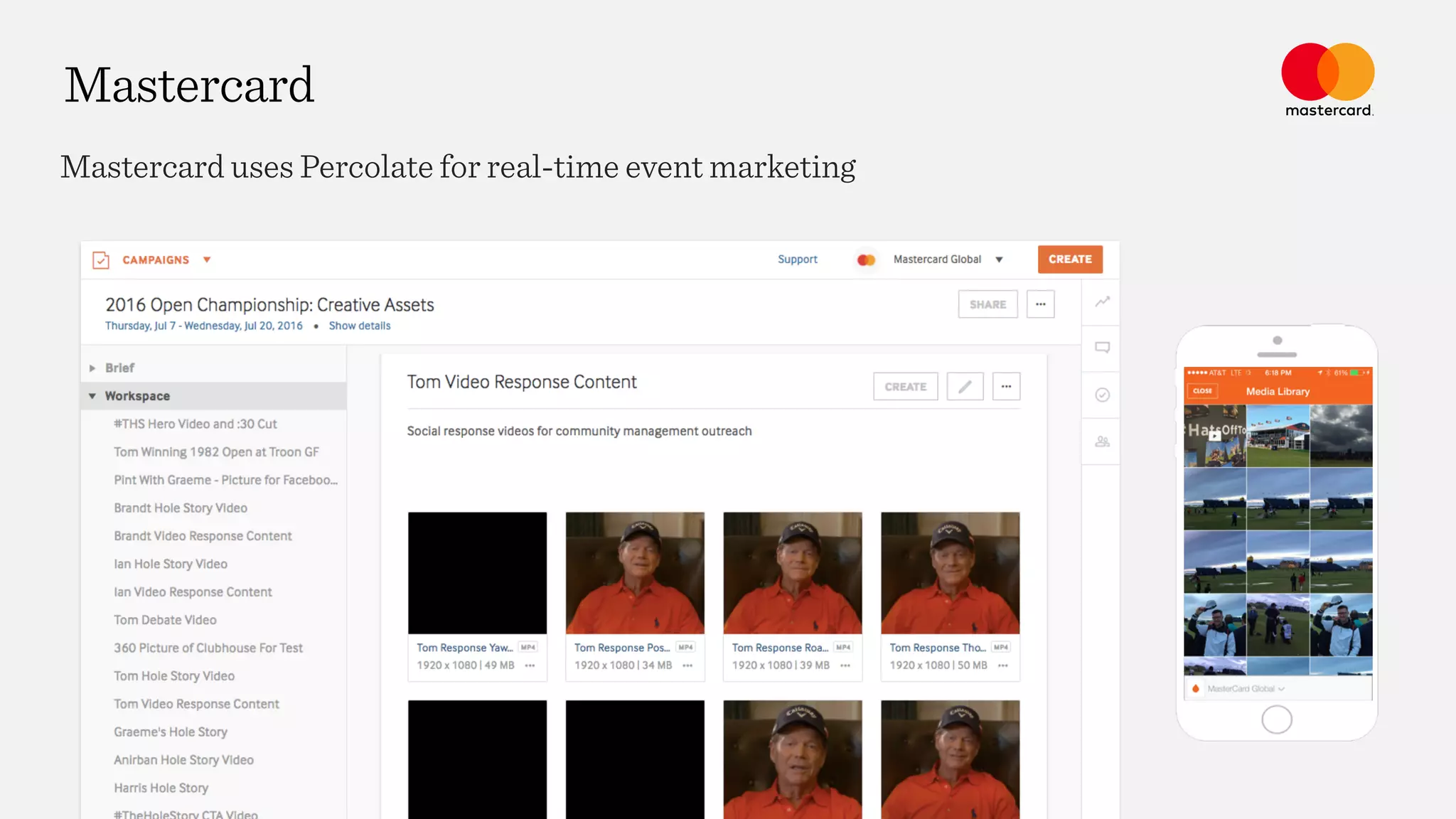 Mastercard
Mastercard uses Percolate for real-time event marketing
 