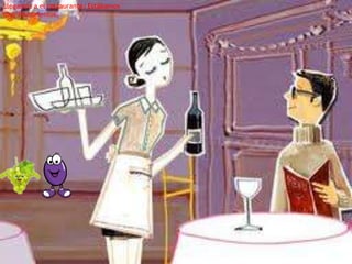 Llegamos a el restaurante. Estábamos
muy hambrientos.

 