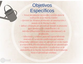 Mi huerta de aprendizaje.