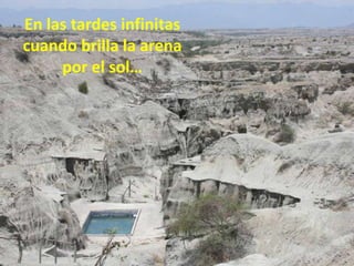 En las tardes infinitas cuando brilla la arena por el sol…