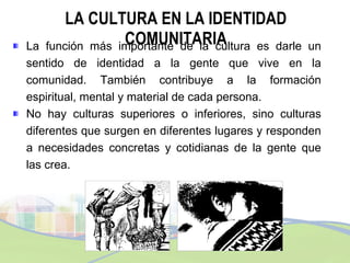 MII.Tema 2.La identidad de mi comunidad | PPT