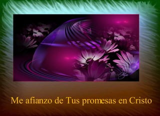 Me afianzo de Tus promesas en Cristo 