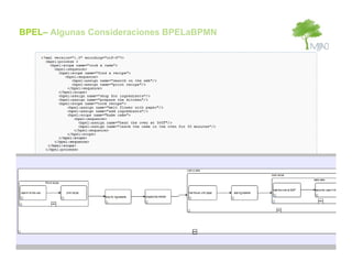 BPEL– Algunas Consideraciones BPELaBPMN
 